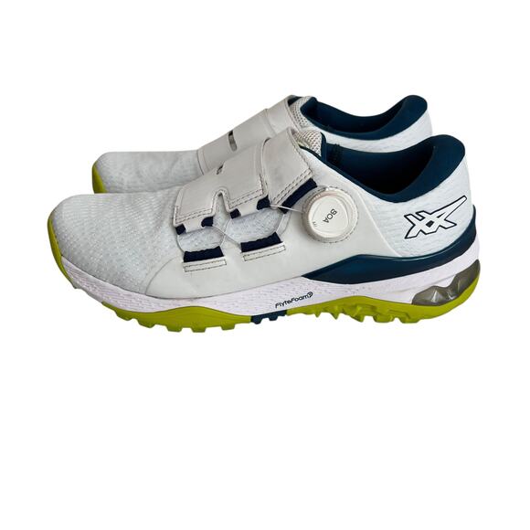 Asics Gel Kayano Ace Golf Shoe BOA White Blue Green Size Men 8.5 main image 8